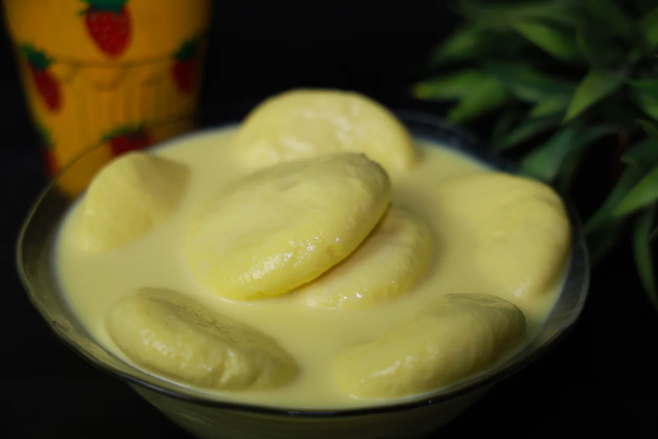 Rasmalai in saffron rabri — our photo Rasmalai in saffron rabri — our photo